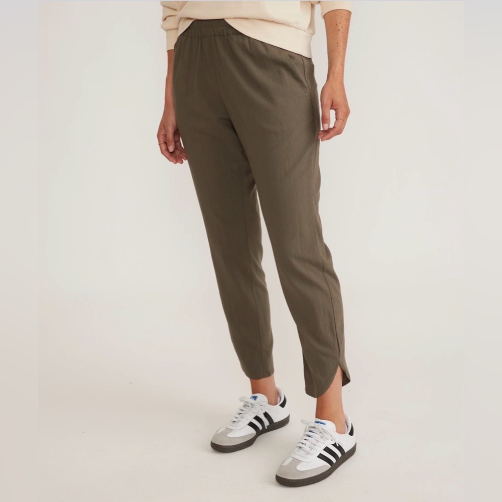 Women’s Marine Layer Re-Spun Allison Pant in Dusty Olive, Size Small